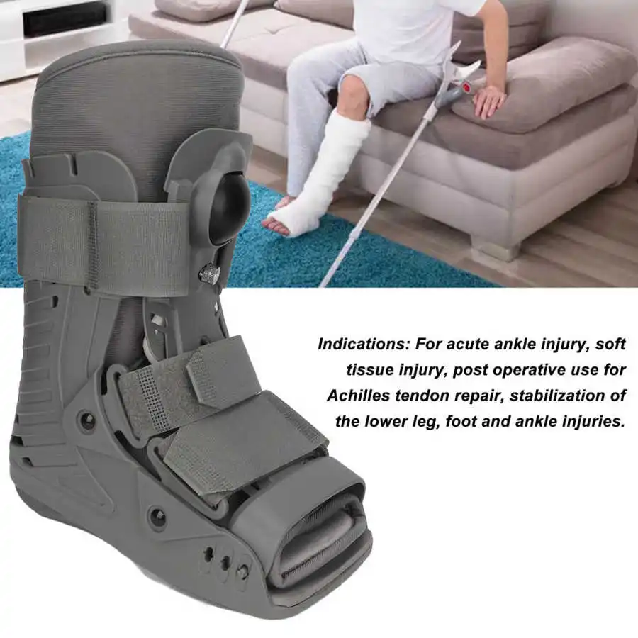 Stivale Da Passeggio Pneumatico Ultraleggero Air Walker Brace Full Shell Protezione Ortopedica Lesioni Alla Caviglia Fratture Supporta Il Recupero Nuo