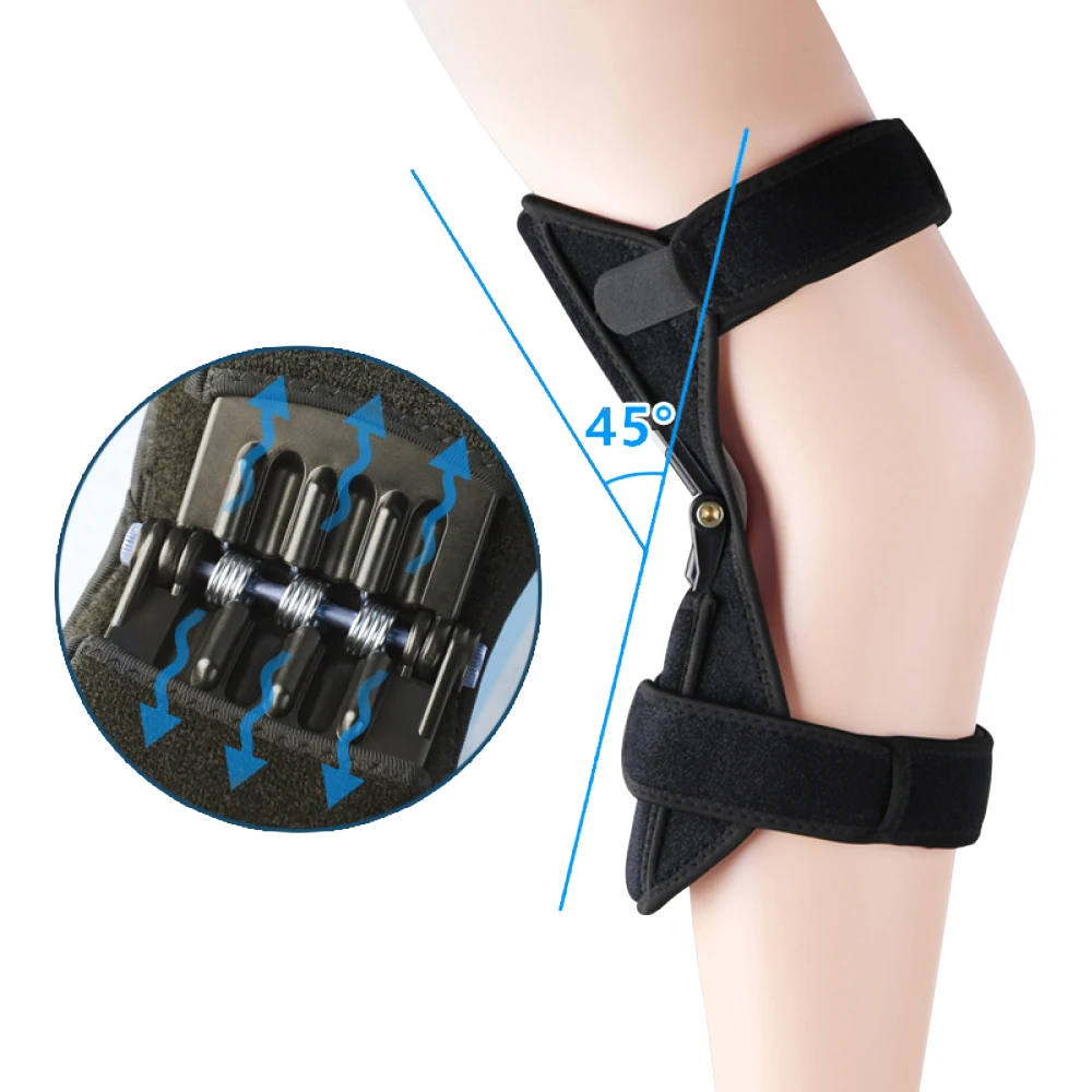 Ginocchiere di supporto per la protezione del ginocchio ginocchiere potenti Rebound Spring Force Sports riduce l'indolenzimento vecchia protezione per le gambe fredde