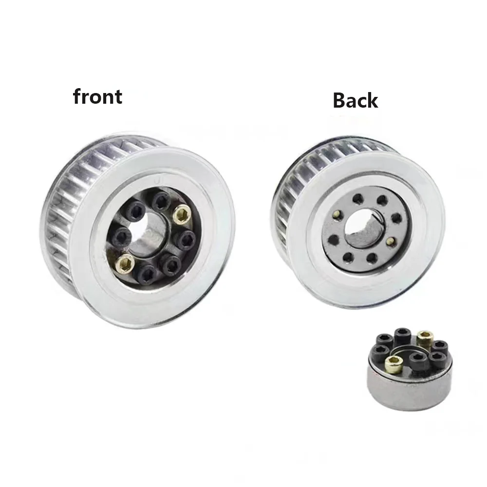 HTD5M 36T/38T/40Teeth 타이밍 풀리 키리스 부싱 보어 5/6/6.35/8-28mm 5M 벨트 폭 10/15/20/25mm용 동기식 휠