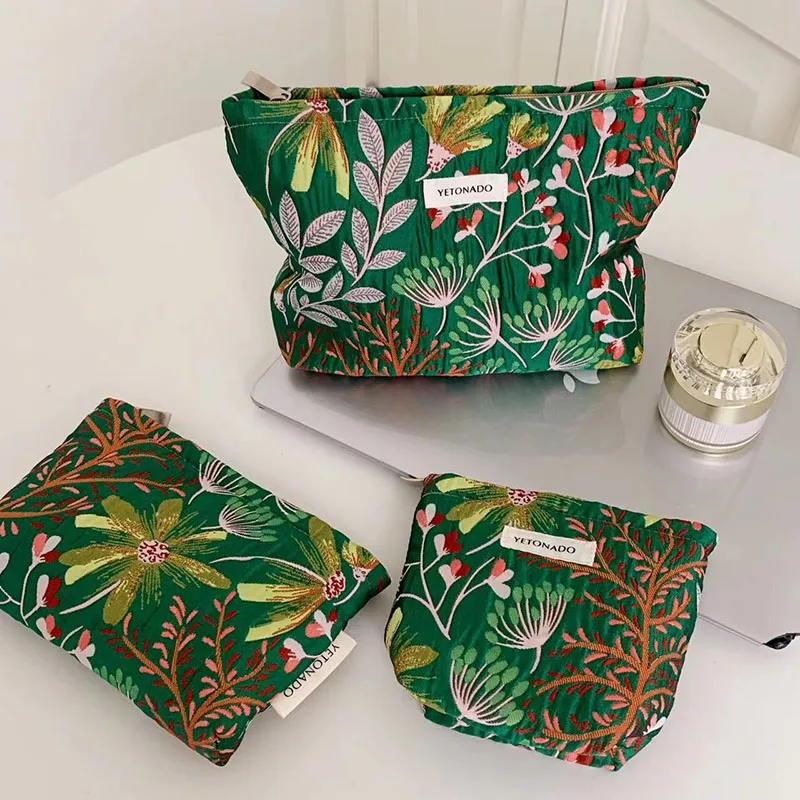 Floral Travel Cosmetic and Toiletry Organizer