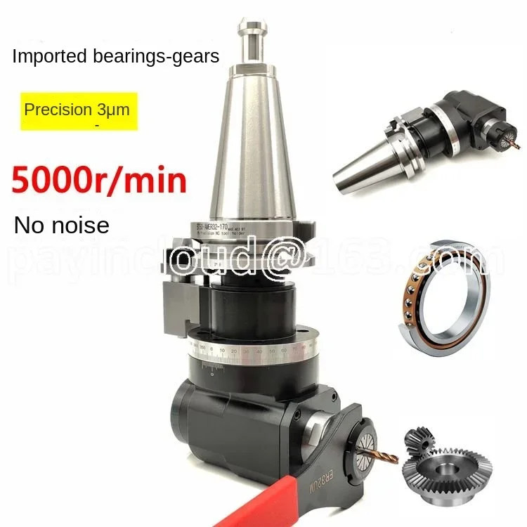 Machining Center BT40-90 Degree Angle Head Side Milling Shank BT50-AGER25 32 40 Right Angle Milling Head