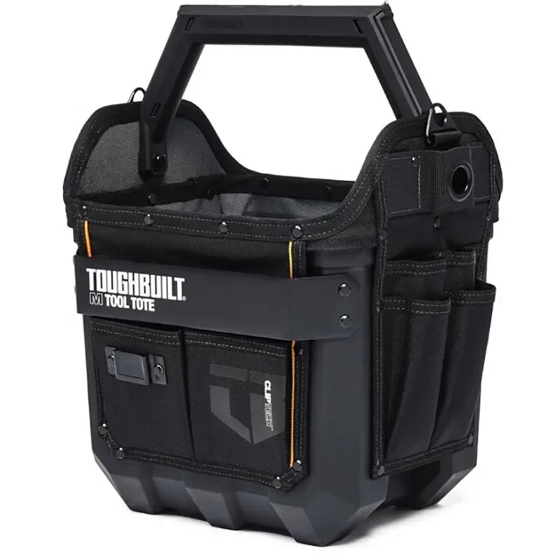 TOUGHBUILT Electrician Repair Kit 12 Inch Hard Bottomed Tool Bag Sturdy Easy Hardware Storage Portable Suitcases for Tools 4