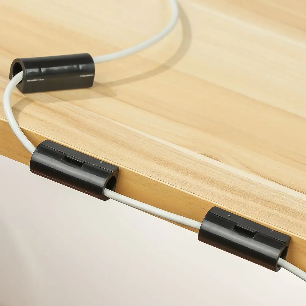 Cable Clip 16/20Pcs Data Line Fixer Holder Self-adhesive Wire Management Clamp Fastener Home Hardware