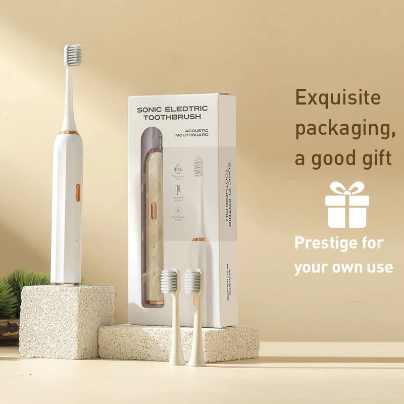 The New Electric toothbrush adult rechargeable automatic sonic fine soft hair portable household men and women