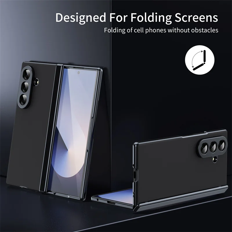 Premium Matte Protective Case with Built-in Screen Protector and Full-Body Hinge Protection