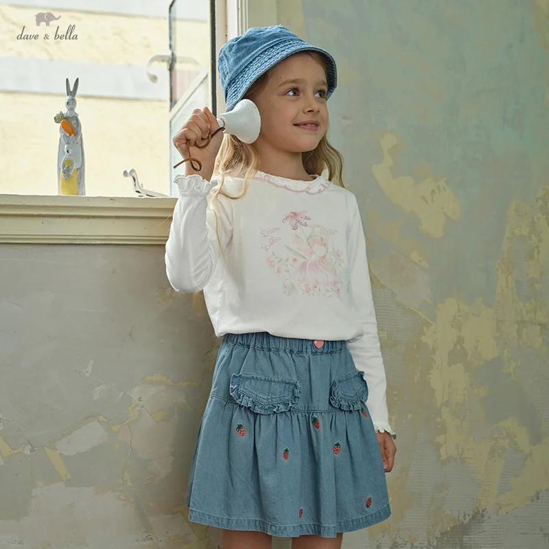 Dave&Bella Kids Girls Versatile Sweet Turtle Sweaters