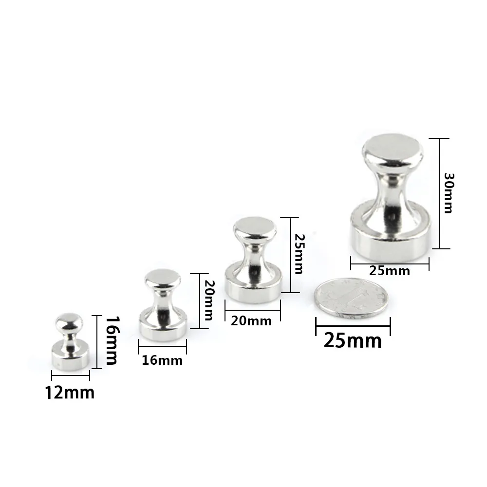 Premium Acrylic Magnetic Refrigerator Magnets Push Pin Magnets - Whiteboard Magnets, Calendar Magnets