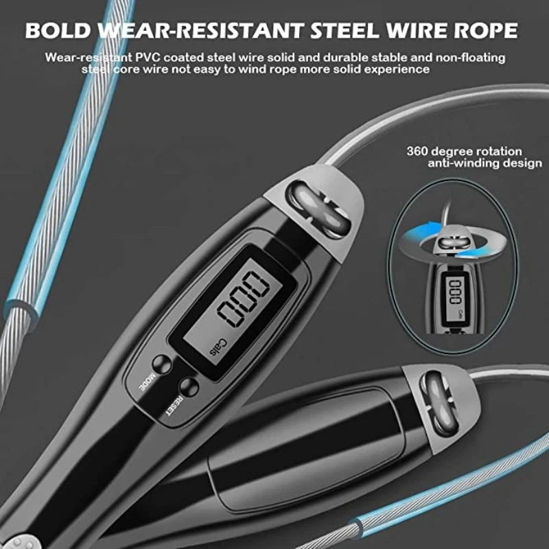 MIJIA 1PC Digital Wireless Calorie Counter Skip Rope Sport Weights Exercise Fitness Body Building Cordless Digital Jump Rope 4