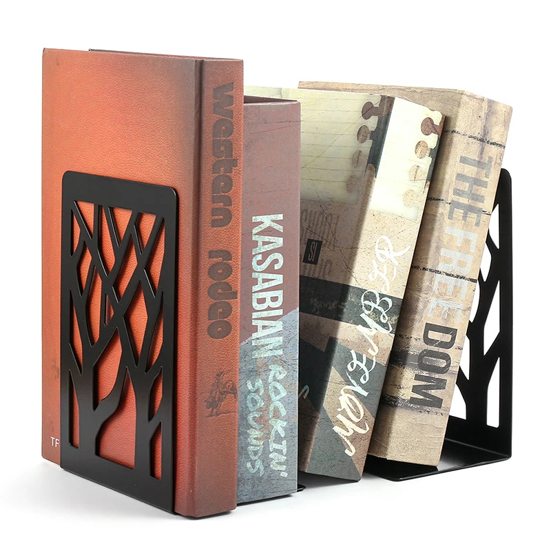 Metal Non-Slip Bookend Bracket Book Support Stand Animal Shaped Office Book Stop
