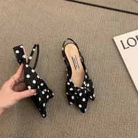 Women's Sandals Fashion Low Heels Sandals Women Shoes Elegant Pointed Straps Fashion Party Pumps Sandalias De Mujer 2023 - Image 4