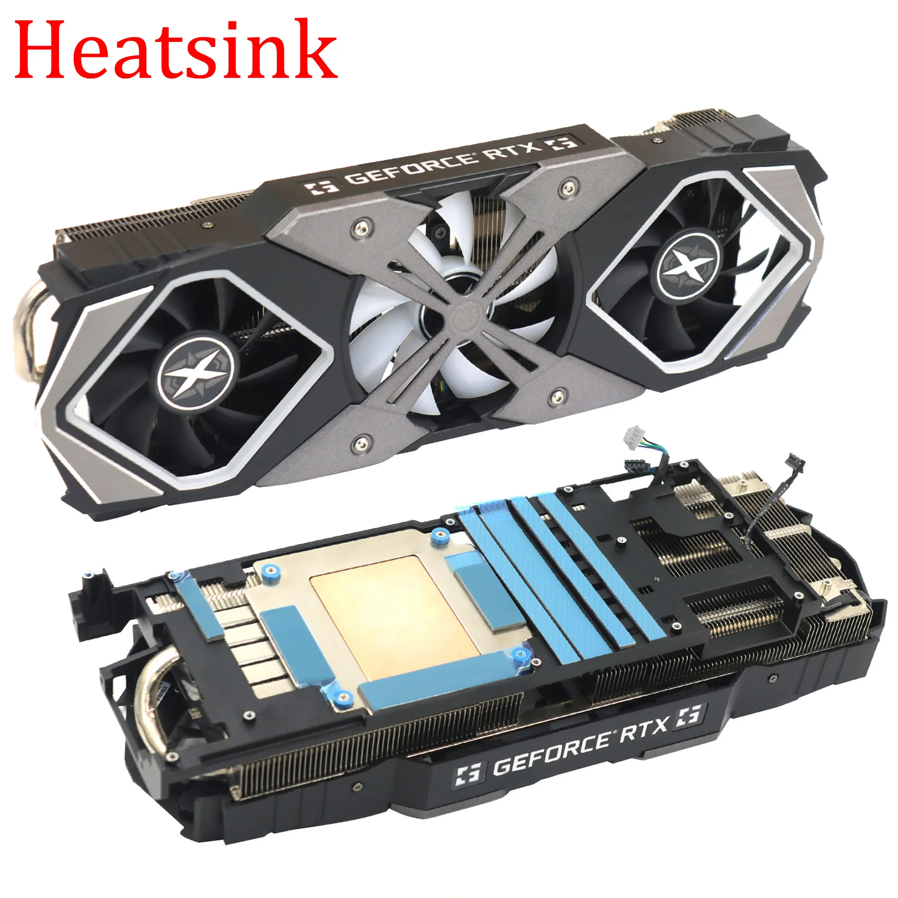 For Gainward Geforce Rtx 2080 Rgb Video Heatsink With Backplane Rtx2080 Graphics Card Cooling Heat Sink - Cpu Fans & Heatsinks - AliExpress