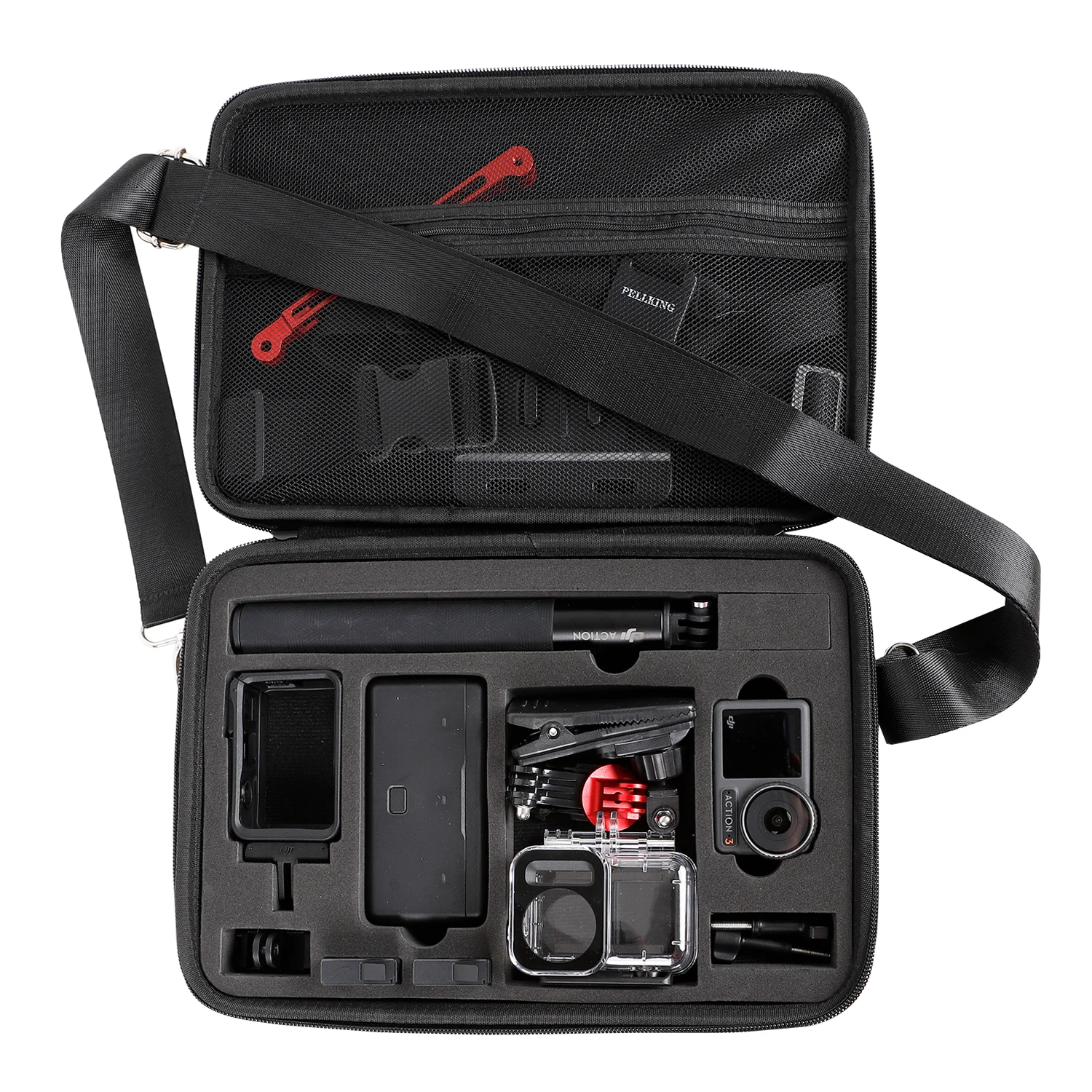 

Carrying Case For DJI OSMO ACTION 3 Camera,Large Hard Shell Bag with EVA Liner Compatible for DJI OSMO Action3 Accessories
