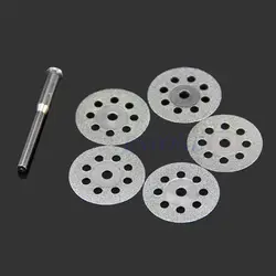5PCS Mini for Sharp 22mm Tools With A Rod Rotary Diamond Cutting Discs Disks