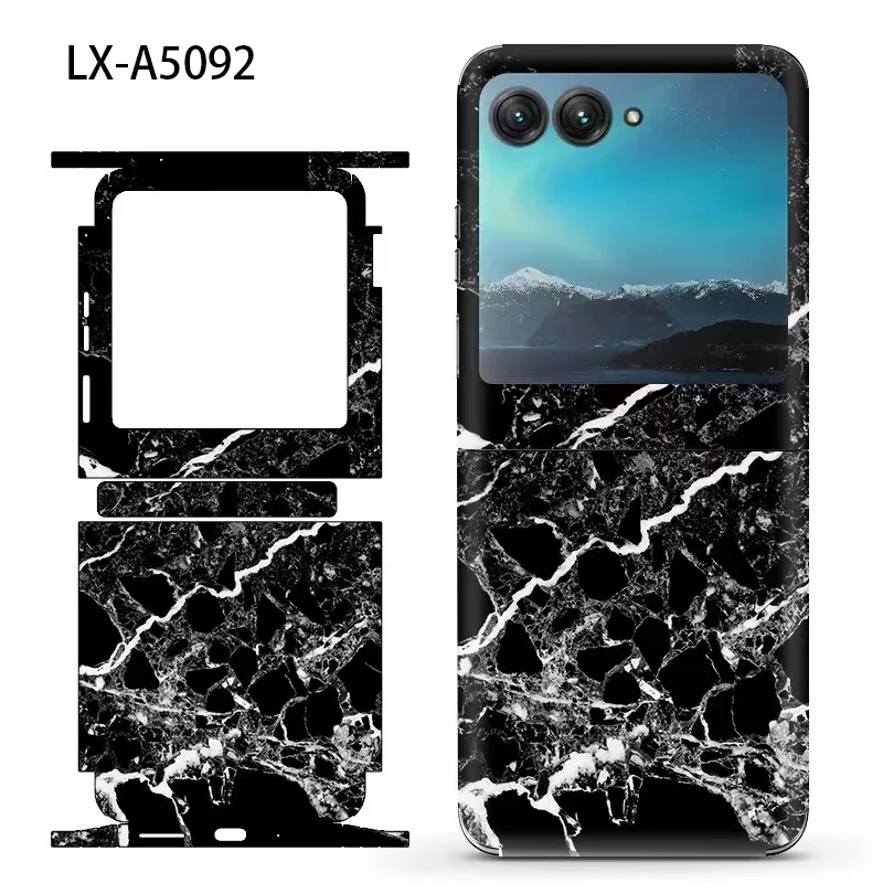 Colorful Nebula Decal Skin Per Moto Razr 40 Ultra Back Screen Protector Film Cover Wrap 3M Adesivo Resistente Antigraffio