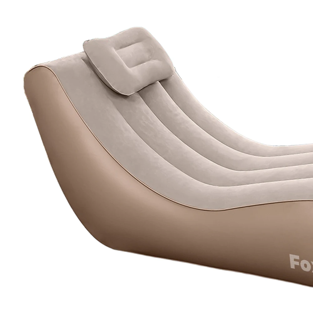 Foxette Inflatable furniture, Self-Inflating Sofa, Fast Inflation, Detachable Multi-use Air Pump, Super Wide, Ergonomic