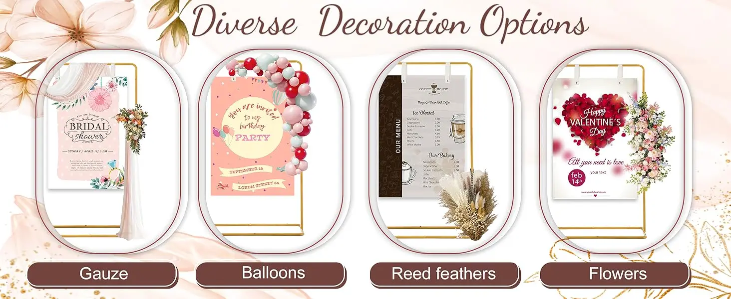 wedding welcome sign with stand