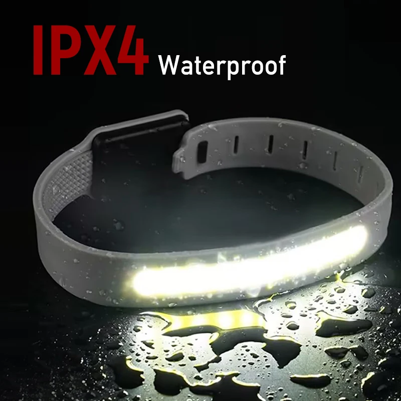 Cintura LED Con Luce Riflettente Per Corsa Notturna – Regolabile, Ricaricabile USB, 4 Modalità, Moschettone E 2 Braccialetti Inclusi