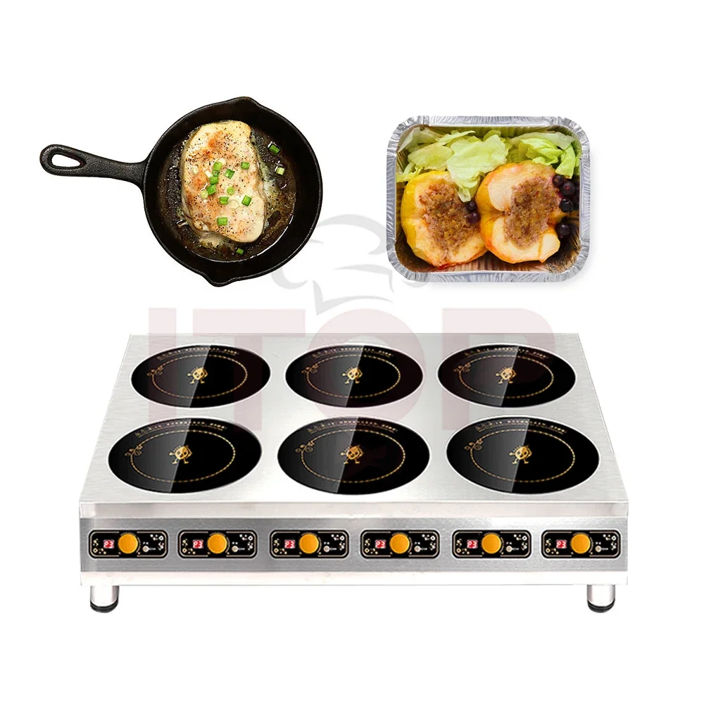 Table Top 2/4/6 Burner Electric Stove 210mm Low Price Durable Electric Cook Top Induction Heating Plate Induction Cooker 4