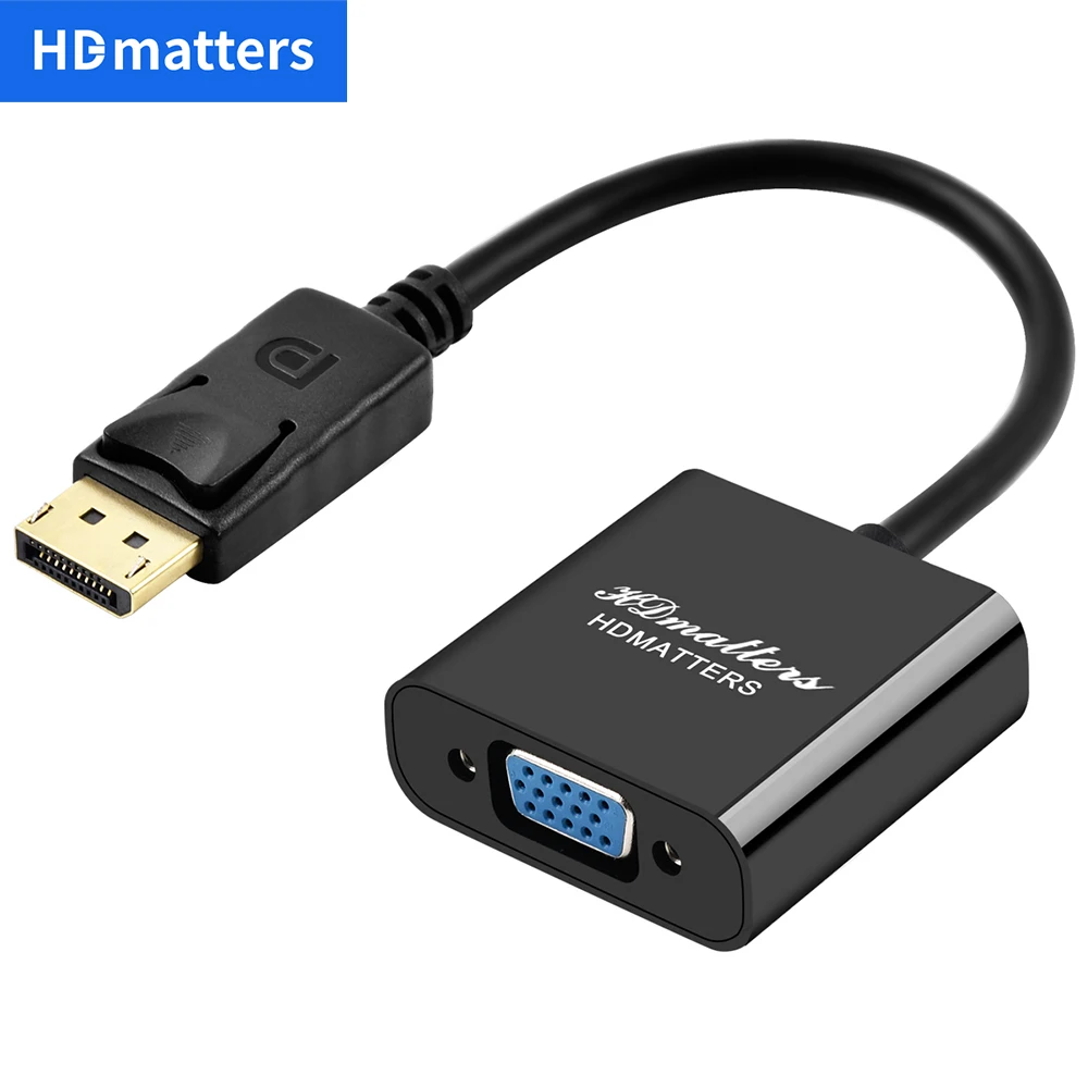 DP to VGA cable adapter Displayport to VGA HDMI DVI DP converter adapter cable For HP Dell Asus Lenovo PC laptop