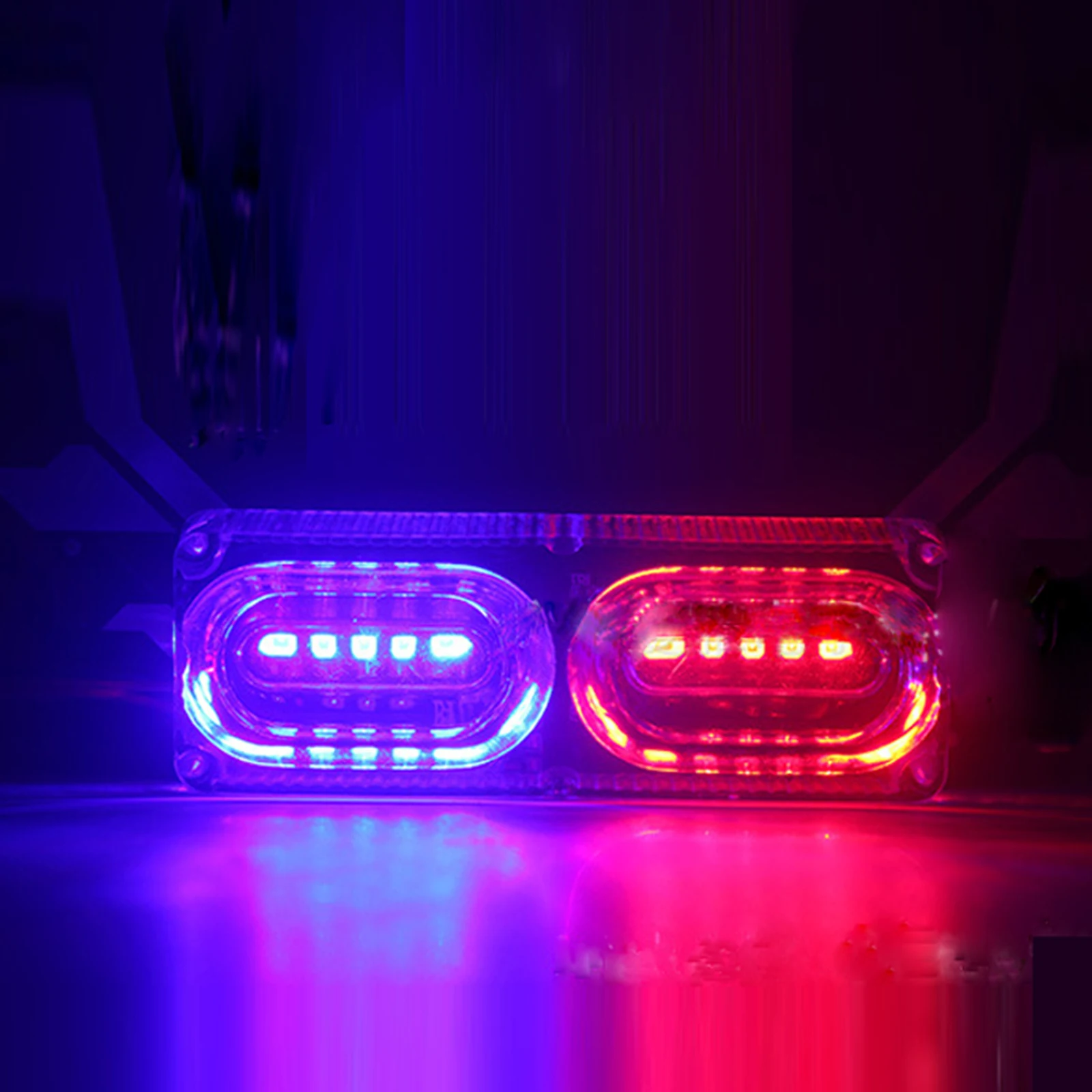 Motorcycle LED Lights Motorcycle DRL Strobe brake Lamp LED Flash Stop Light flow RGB colorful LED License Plate tai police warning day light DC 12V