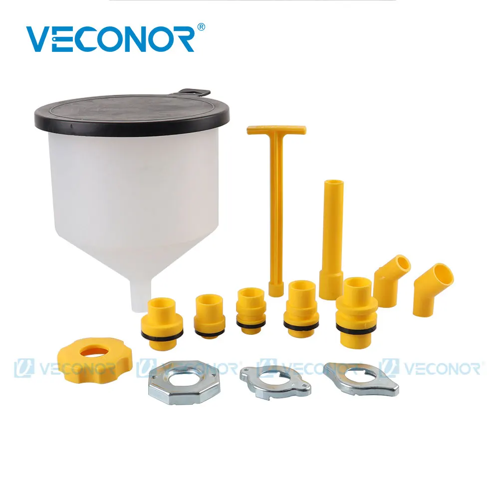 Kit De Embudos Para Líquido Refrigerante 15 Piezas - Antiderrames, Para Radiador, Líquido De Frenos, Autocaravanas Y Motos, Fácil Almacenamiento