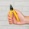 Deli 4.5inch Non-slip Handle Wire Cutting Tools Plastic Cutting Nippers Multi Function Electrician Repairing Pliers Hand Tool 6