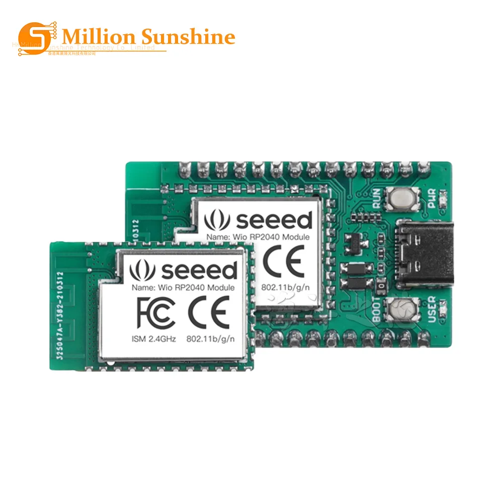 Raspberry Pi Pico Wio RP2040 Module Carrier Board WiFi Chip Mini