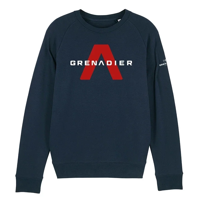 WINTER FLEECE THERMAL INEOS GRENADIER TEAM NAVY BLUE LONG SLEEVE CYCLING JERSEY SWEATER STREETWEAR HOODIES (NO HATS)