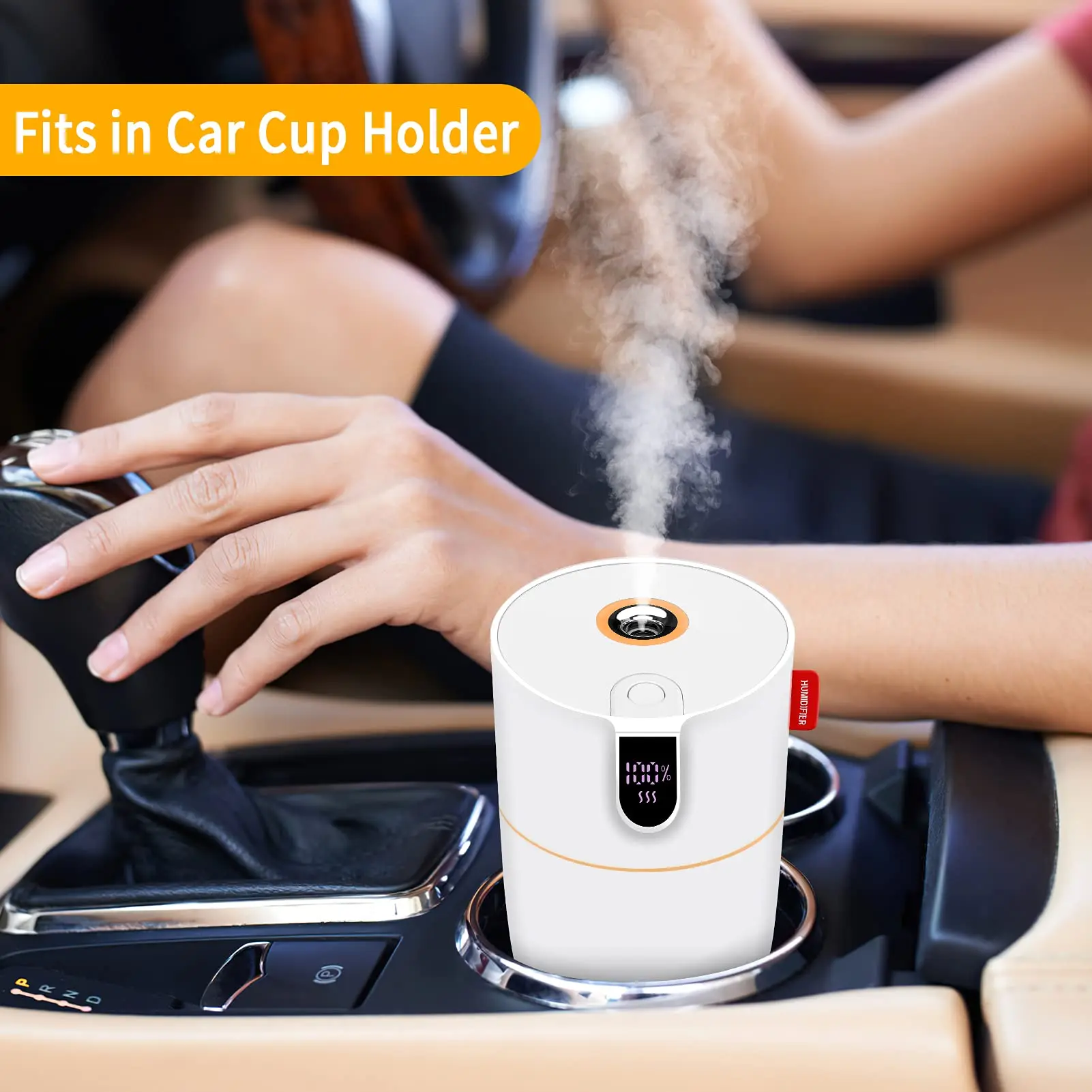USB Car Humidifier Aromatherapy Diffuser Mini Cool Mist Humidifiers 450ml Portable Air Humidifier Spray Essential Oil Diffuser