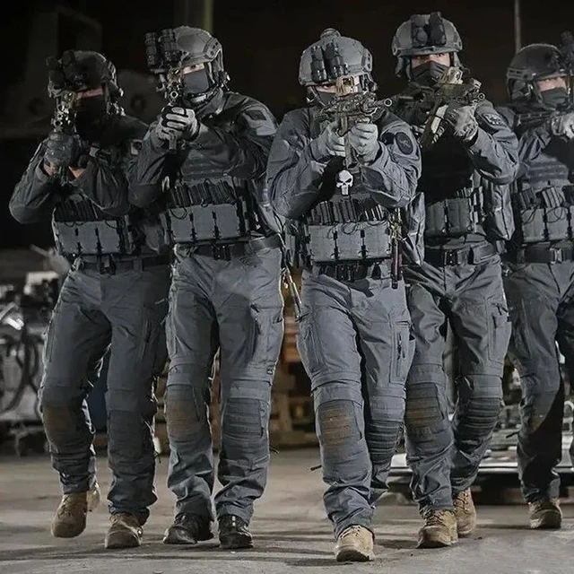Pantalones Tácticos Militares Para Hombre, Ropa De Combate, Swat, Informal,  Color Negro - Militar - AliExpress