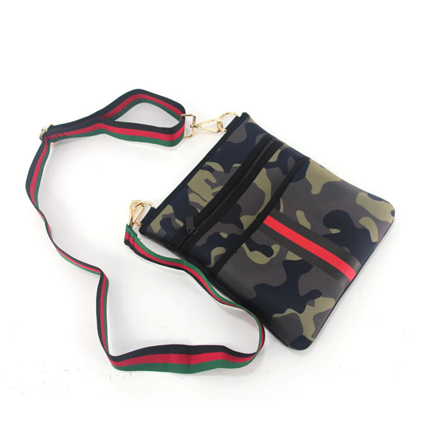 Luxury Women Neoprene Crossbody Bags Small Shoulder Patchwork Handbag