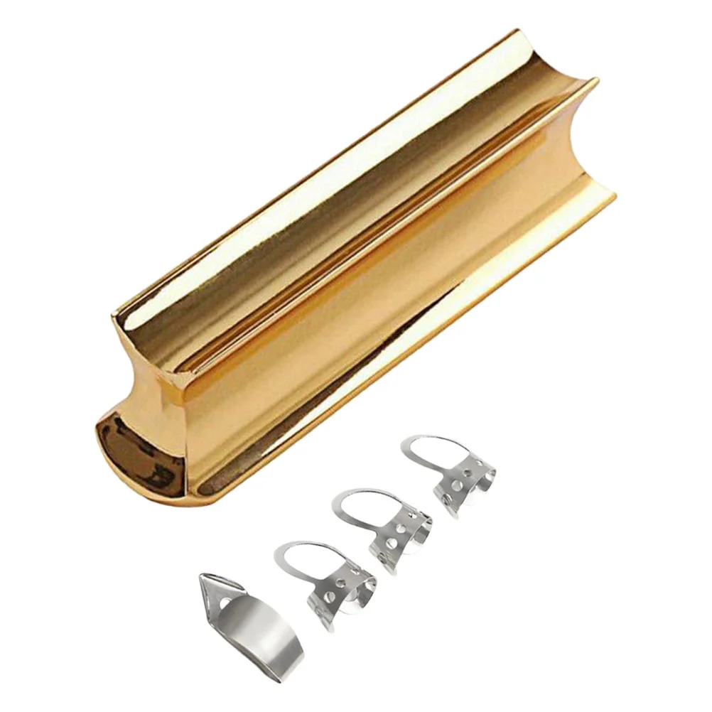 Guitar Slide Bar Tone Steel Electric Stainless Tonebar Picks Dobro Accessories Supplies Pedal Slides Lap Slider Tools Finger guitar slide bar