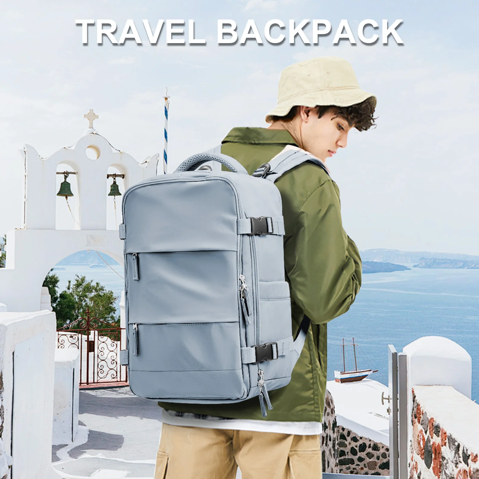 Travel Backpack Airplane 40x20x25 Ryanair Travel Bag Hand Luggage Water-Resistant Lightweight Business Rucksack for Men Women