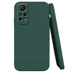 Original Liquid Silicone Back Case Cover - Premium Protection and Stylish Design for Note 12 Pro 4G (Black Green)