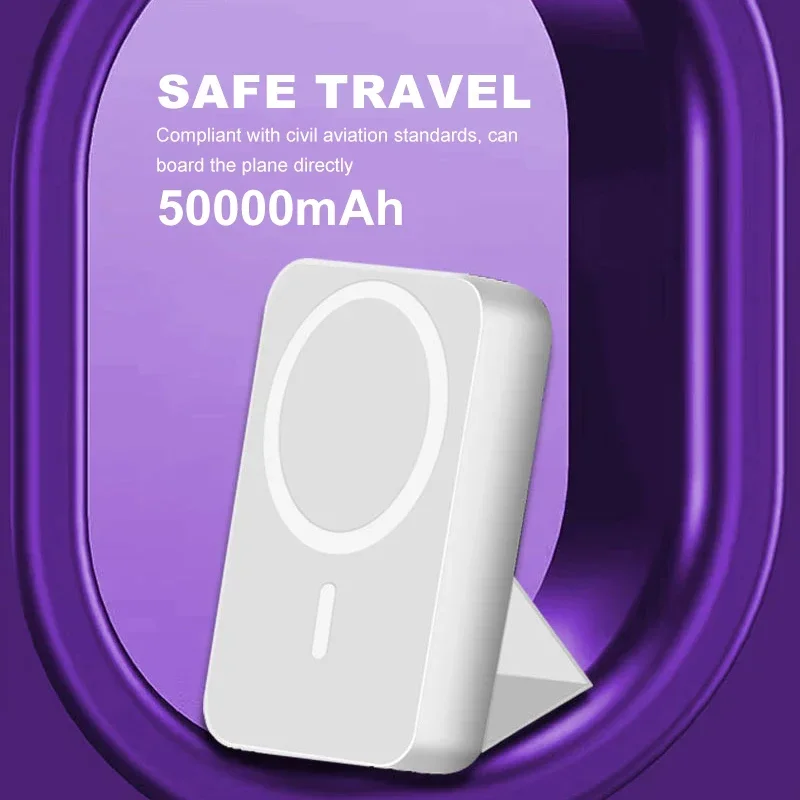 

Original Magsafe 50000mAh charging bag with fast charging window magnetic power bank 15W wireless battery portable iPhone