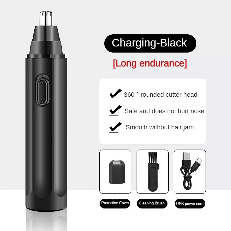 Electric Nose Trimmer for Men Usb Rechargeable Ear Trimmer for Men Women  Mini Portable Nose Hair Shaver Waterproof Safe Clean 6