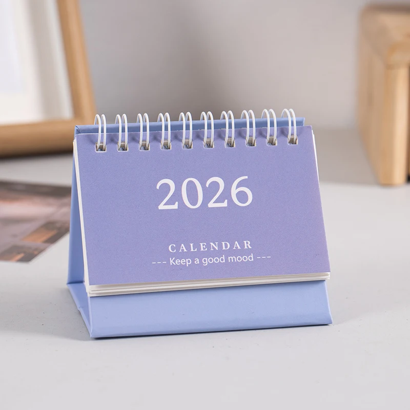 2026 Mini Desk Calendar Desktop Notepad Ornament Cute Simple Calendar,Christmas New Year Gift, Daily Planner Table Calendar