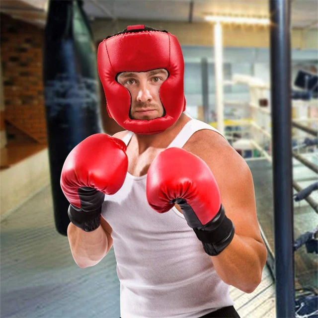Head Guard Open Face Boxing Headgear Men Women, Boxing Head Guard