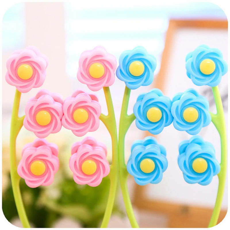 Massaggiatore Facciale a Rullo a Forma di Y, Strumento Manuale per il Relax, Dispositivo Portatile per il Lifting del Viso, Rullo 3D a Fiore per Collo e Cura della Pelle del Corpo - immagine 2