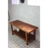 The Original 36" Spa Teak Shower Bench with Shelf  Premium Teak Oil 4