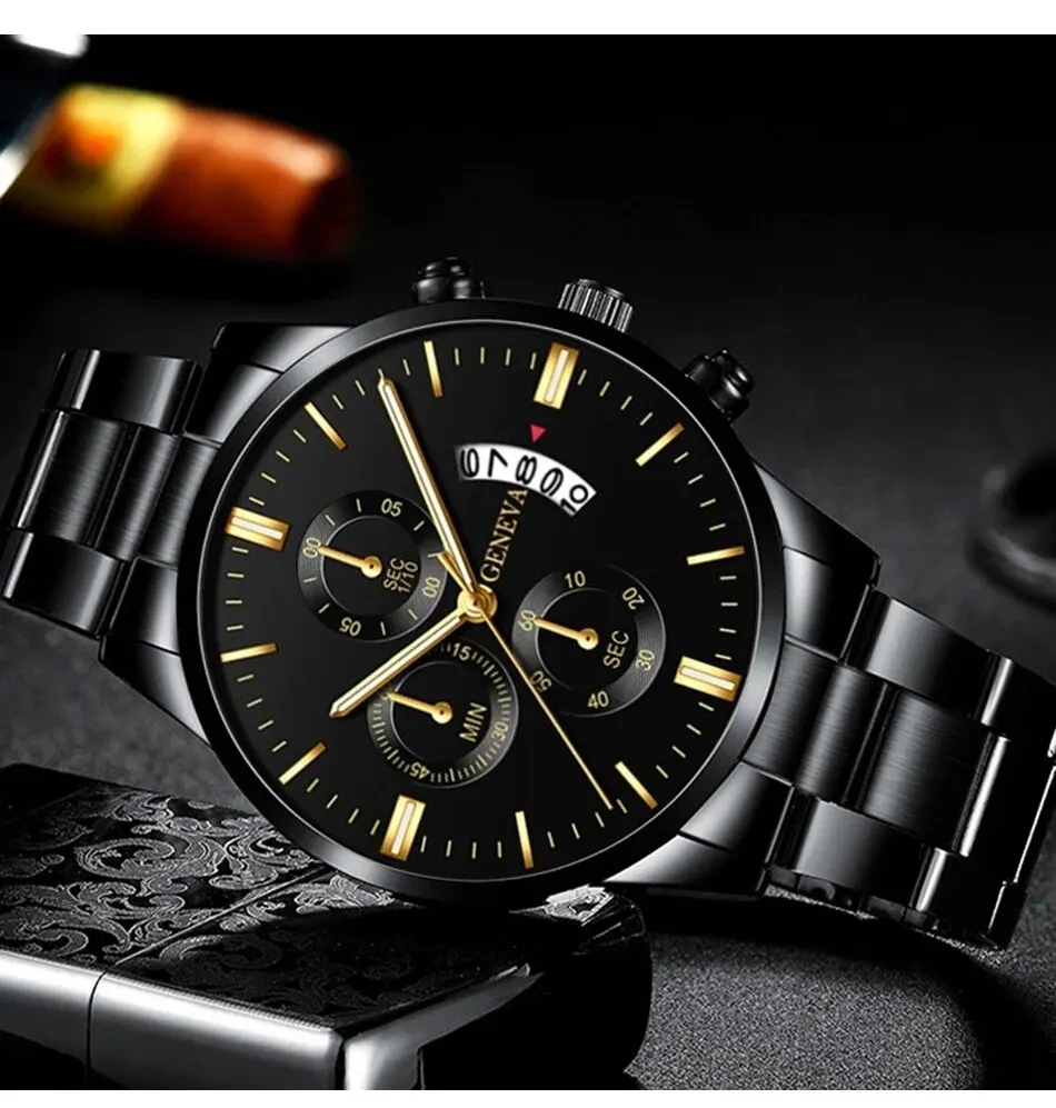 New Fashion Mens Sports Watches Luxury Calendar Quartz Wristwatch Business Watches Man Clock Relogio Masculino Reloj Hombre 6