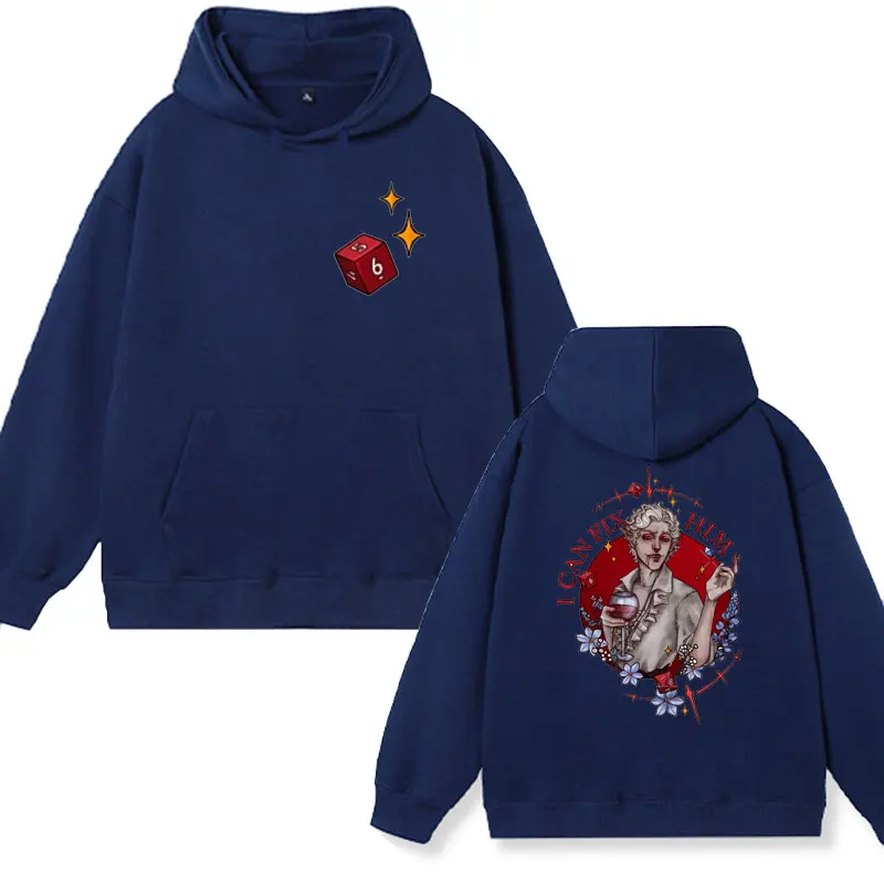 Limited Astarion Baldurs Gate 3 Vintage Graphic Print Hoodie Men's Fashion High Quality Fleece Pullover Oversized Sweatshirts