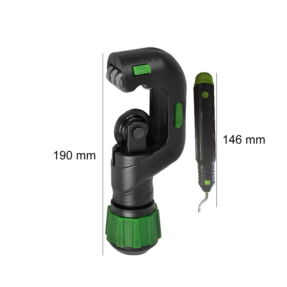 구리 파이프 커터 5-50mm 튜빙 커터(디버링 도구 포함) 알루미늄/스테인리스 스틸 튜브용 회전식 파이프 커터(수축식)