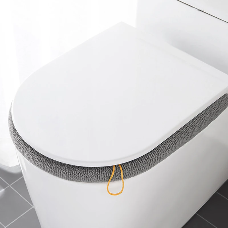 Universal Toilet Seat Cover Mat Winter Warm Soft Washable Closestool Mat Seat Case Toilet Pad Bidet Cover Bathroom Accessories