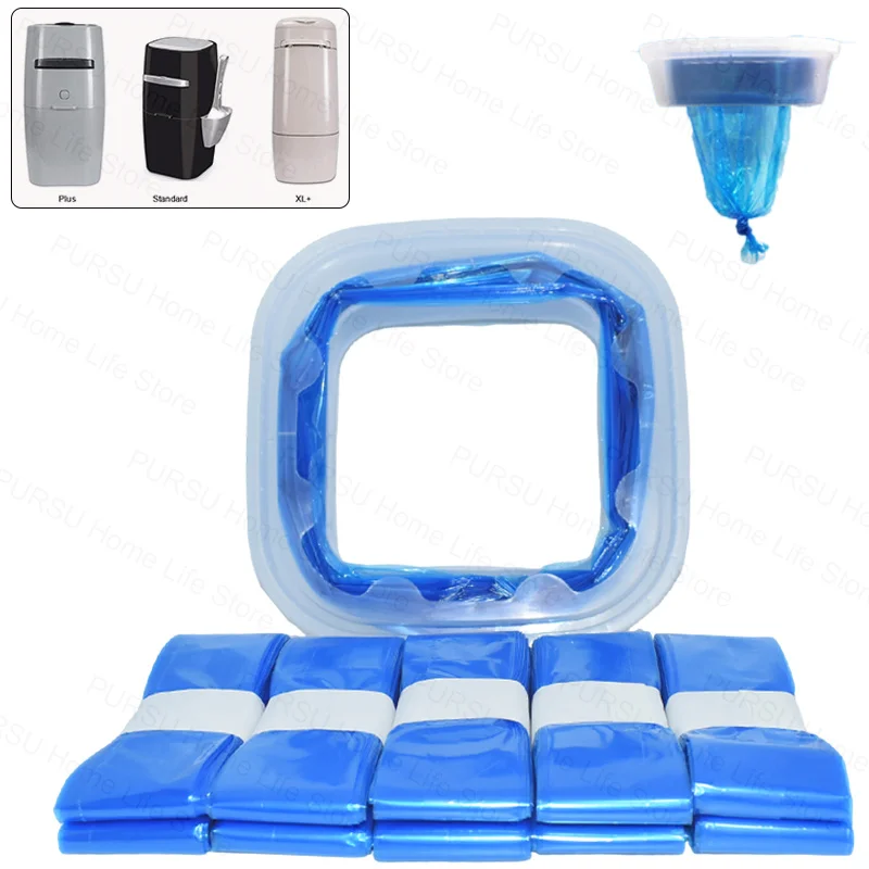 1/2/4/6/10Pc Cat Litter Refills Bag Compatible with Litter Genie Standard, Plus, XL+ and Style Pails,Garbage Bag Replacement Bag