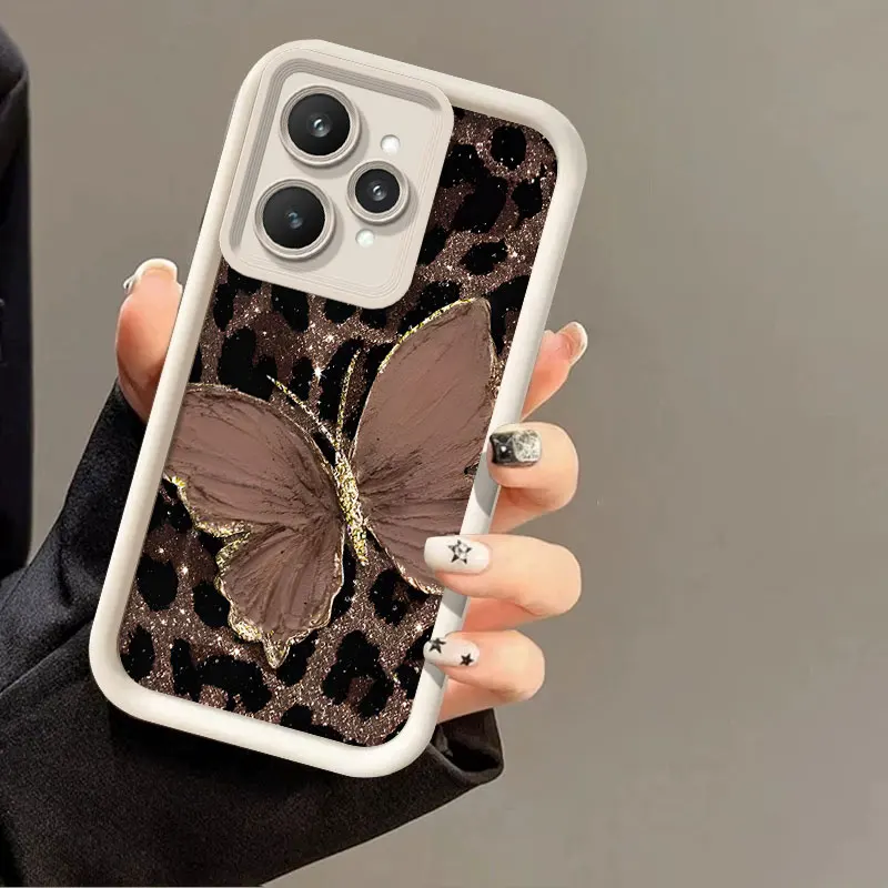 Leopard Print Shockproof Flexible Silicone Protective Case