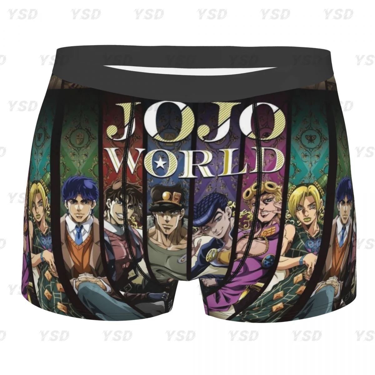 Jojo Bizarre Adventure-Calzoncillos bóxer para hombre, ropa interior muy transpirable, pantalones cortos con estampado 3D de alta calidad, regalos de cumpleaños