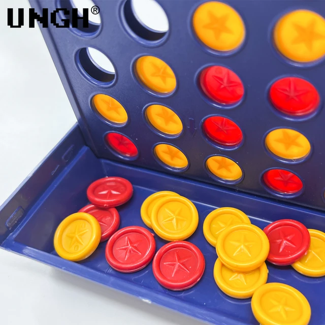 UNGH Four In A Row Bingo Chess Connect Classic Family Board Game Toys Fun Educational Toy for Kids Children Entertainment Game 5
