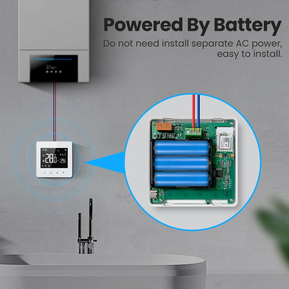 avatto tuya wifi termostato inteligente bateria de baixa 01