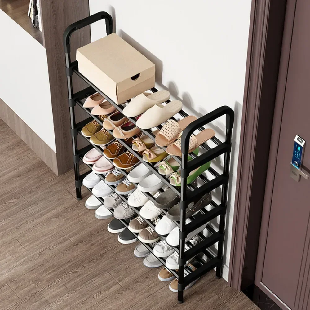 Shoe Rack Multilayer Metal Housing Entrance Rental Shelf Space Saving For Living Room And Dormitory